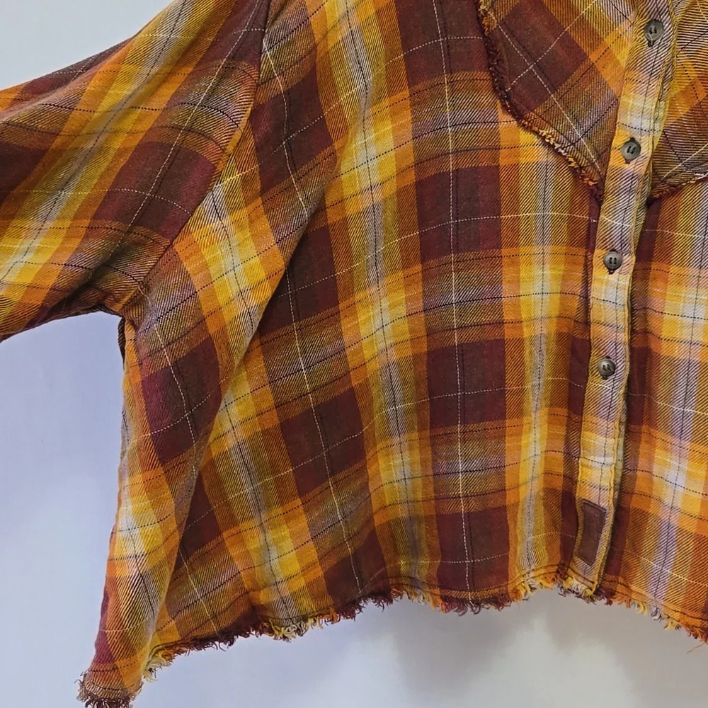 Free People We The‎ Free Kyoto Oversized Double Cloth Swing Flannel XS